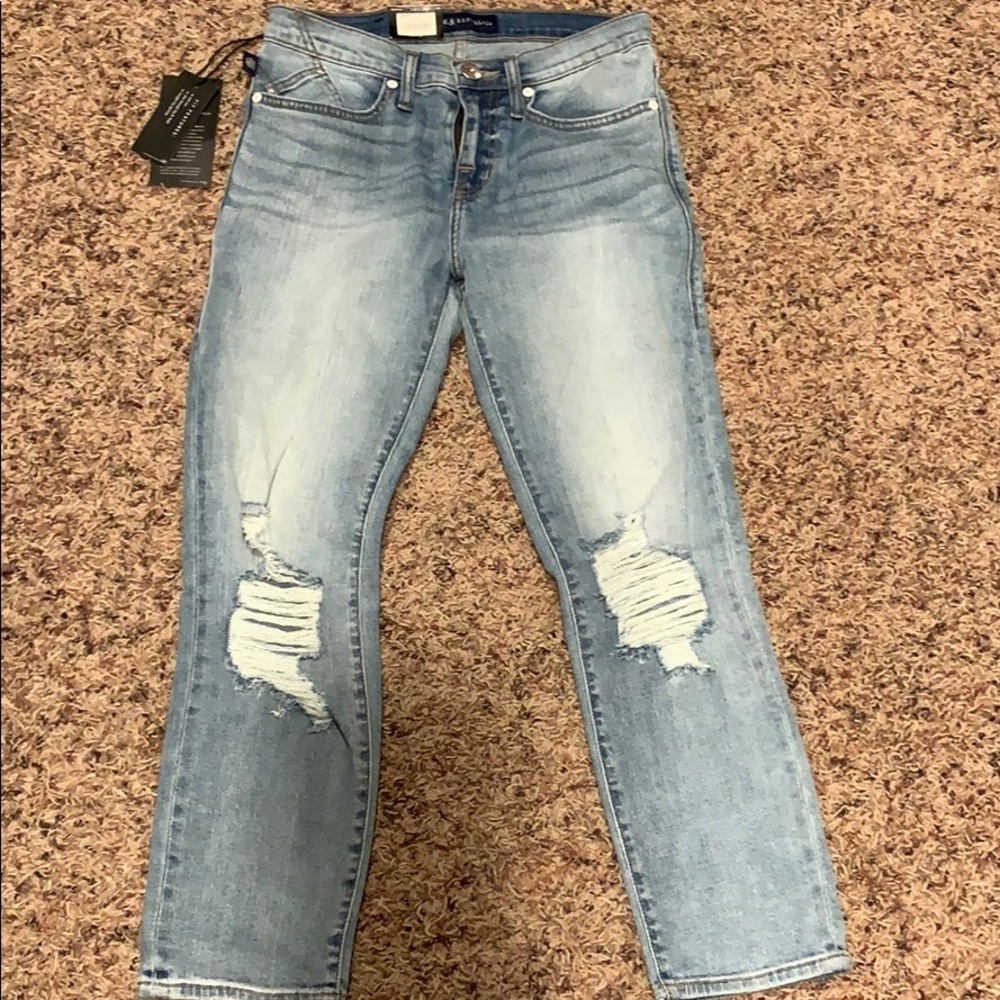 Rock & republic cropped straight jeans